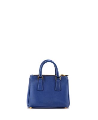 Mini Galleria Double Zip Tote Saffiano Leather