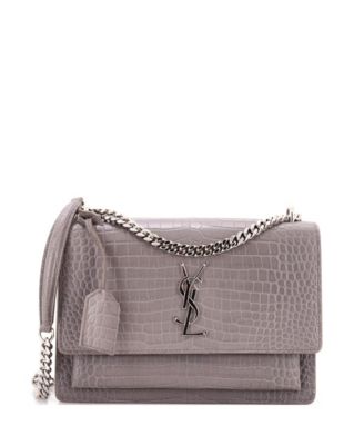 Medium Sunset Crossbody Bag Embossed Leather