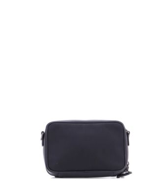 Small Brique Camera Crossbody Bag Re-Nylon with Saffiano Leather