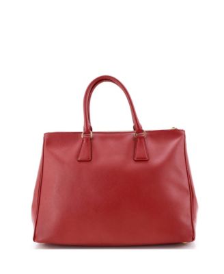 Large Double Zip Lux Tote Saffiano Leather