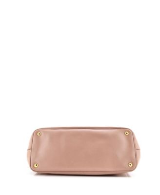 Medium Double Zip Lux Tote Saffiano Leather