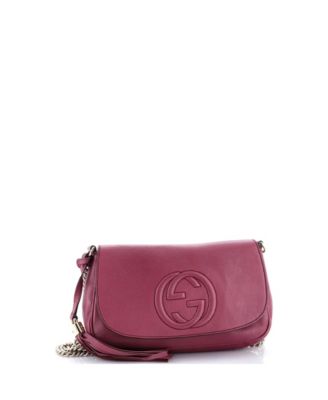Medium Soho Chain Crossbody Bag Leather