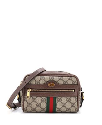 Mini Ophidia Shoulder Bag GG Coated Canvas