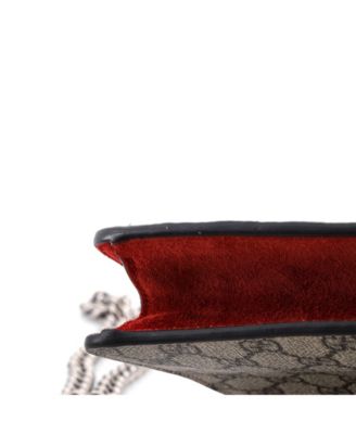 Small Dionysus Bag GG Coated Canvas with Crystal Embellished Metal