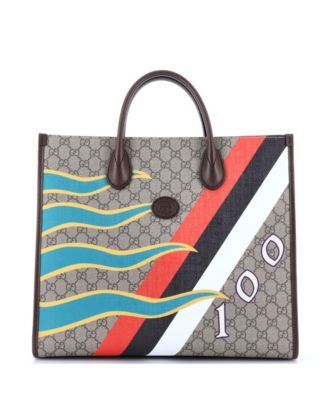 Medium Interlocking G Patch Convertible Tote Printed GG Coated Canvas