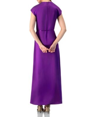 Women's Sleeveless Satin Long Dress