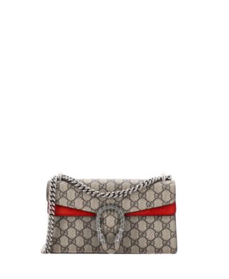 Small Dionysus Bag GG Coated Canvas with Crystal Embellished Metal