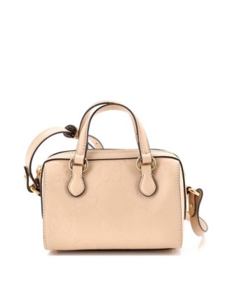 Mini Convertible Top Handle Bag Jumbo GG Embossed Leather