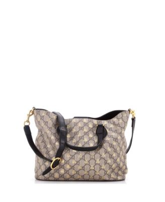 Small Convertible Soft Tote Printed GG Coated Canvas