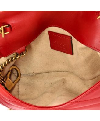 Super Mini GG Marmont Flap Bag Matelasse Leather