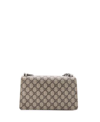 Small Dionysus Bag GG Coated Canvas with Crystal Embellished Metal