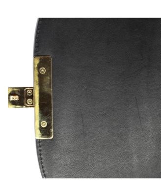 Medium Padlock Saddle Shoulder Bag GG Coated Canvas and Leather