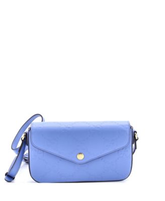 Super Mini Envelope Flap Crossbody Bag Jumbo GG Embossed Leather