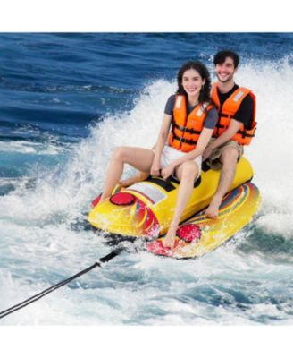 1 or 2 Person Inflatable Towable Tube Banana Boat for Boating