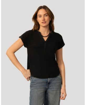 Women's Smocked Shoulder Tee