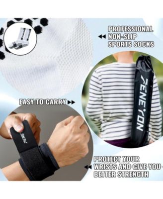 Soccer Training Mat with Adjustable Trainer, Non-Slip Equipment for Kids & Youth, Indoor/Outdoor Drills