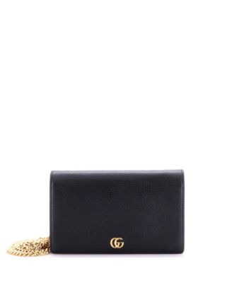 Mini Petite GG Marmont Chain Wallet Leather