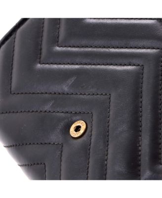 Mini GG Marmont Chain Wallet Matelasse Leather