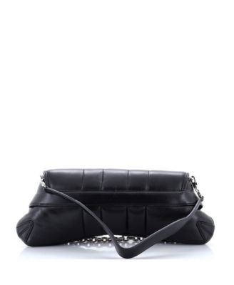 Medium Horsebit Chain Shoulder Bag Vertical Quilted Leather