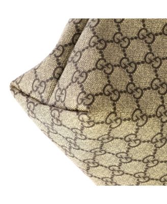 Medium Plus Tote GG Coated Canvas with Leather