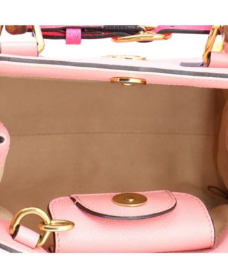 Mini Diana NM Bamboo Handle Tote Leather