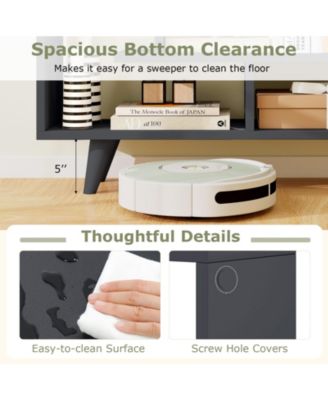 Geometric Storage Bookcase with Shelves and Anti Tipping Kit