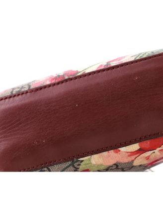 Mini Chain Crossbody Bag Blooms Print GG Coated Canvas