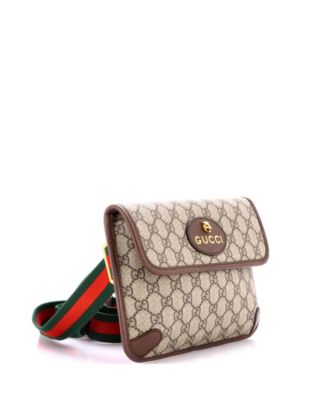 Neo Vintage Flap Belt Bag GG Coated Canvas