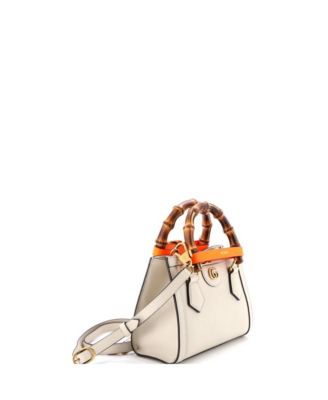 Mini Diana NM Bamboo Handle Tote Leather