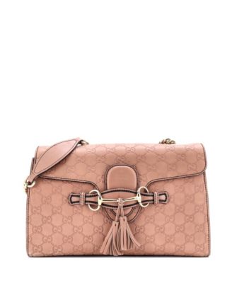 Medium Emily Chain Flap Bag Guccissima Leather