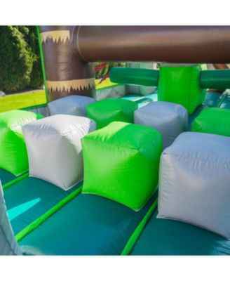 T-Rex Adventure 20  Inflatable Obstacle Course – Dinosaur Theme, Commercial Grade PVC Vinyl, Fun Backyard Challenge for kids