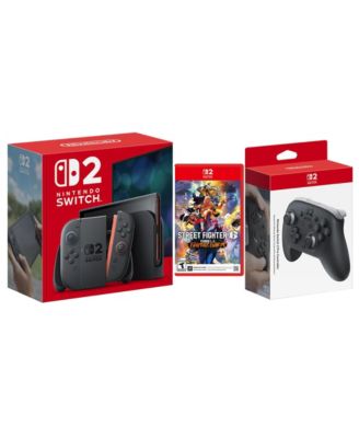 Switch 2 Console with Street Fighter 6 and Pro Controller Bundle