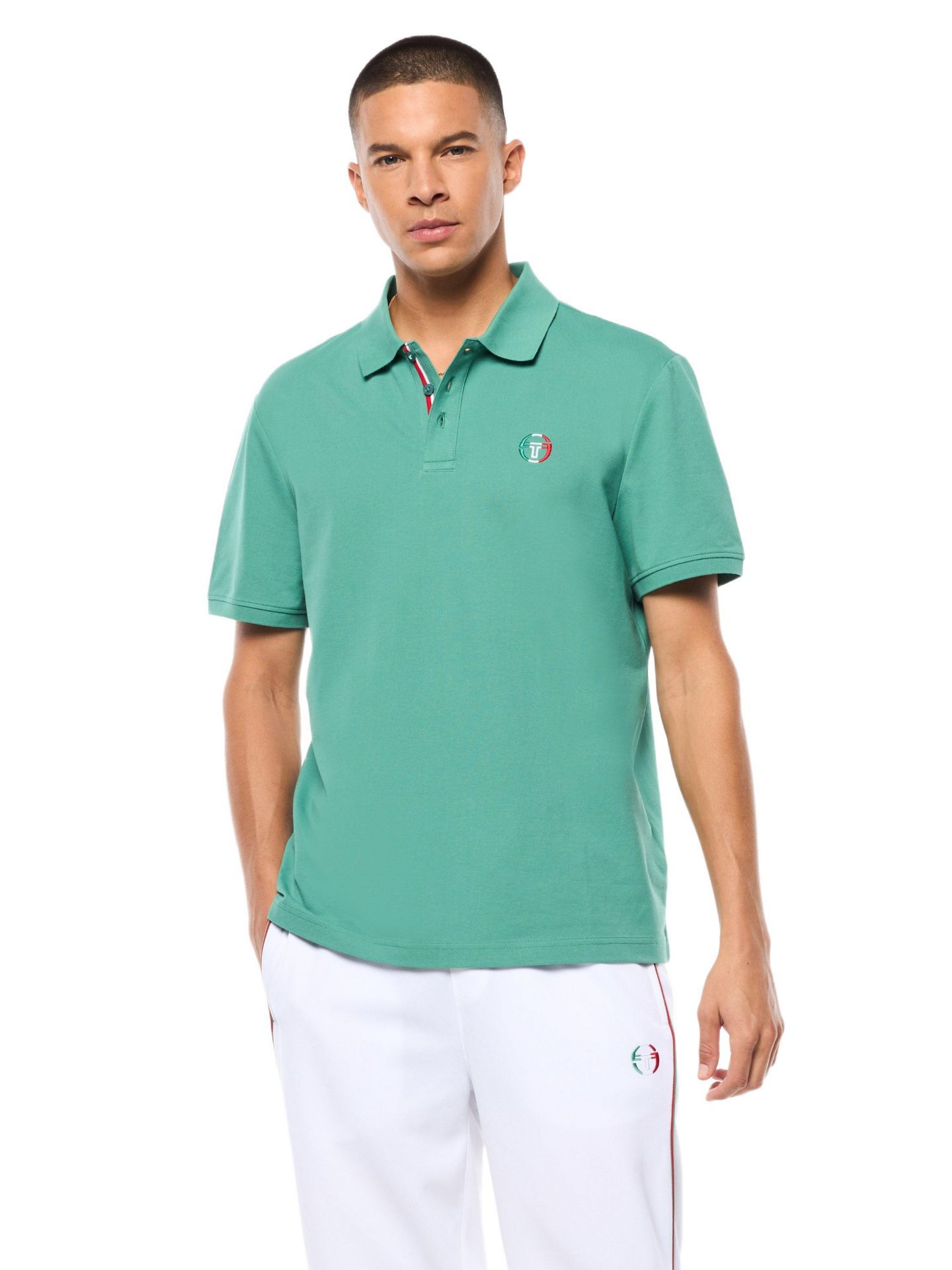 Мужское поло Sergio Tacchini Eredita Polo, цвет: Зелёный — фото 1