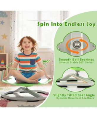 Kids Sensory Swivel Chair with 360 Degree Spinning Base