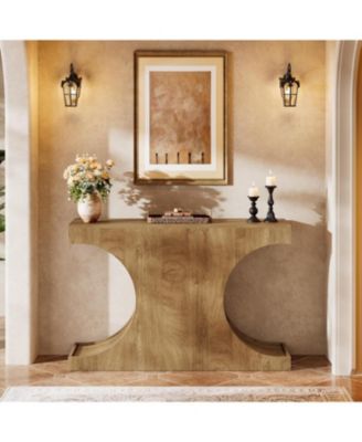 41.3'' Console Table with C-Shaped Legs, Farmhouse Wooden Entryway Table