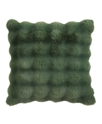 Plush Faux Fur Decorative Pillow, 20" x 20"
