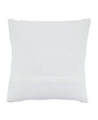 Embroidered Stripe Decorative Pillow, 18" x 18"