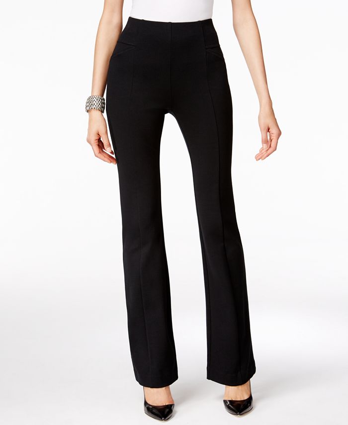 INC International Concepts INC High-Waist Curvy-Fit Bootcut Ponte Pants,  Created for Macy's & Reviews - Pants & Capris - Women - Macy's