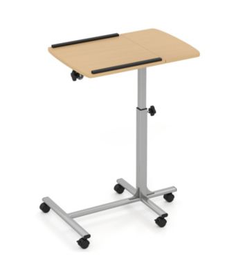 Adjustable Angle Height Rolling Laptop Table