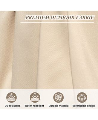 10 ft. Square Cantilever Umbrella with Center Pole (Base Not Included)