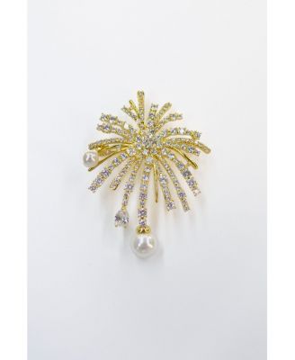 Pave Firework Multi Way Brooch Pendant