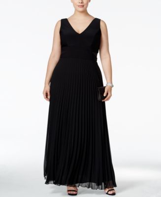 xscape v neck gown