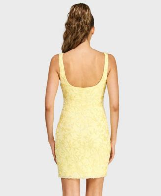 Juniors' Square Neck Mini Dress