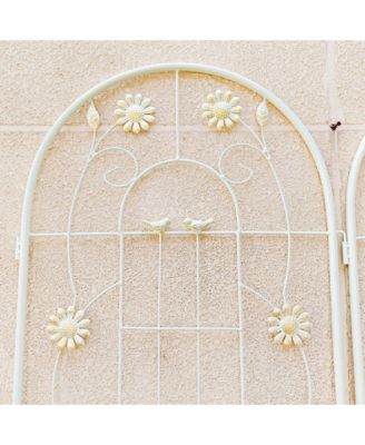 2 Pack Metal Garden Trellis 71" x 19.7" Rustproof Trellis for Climbing Plants Outdoor Flower Support