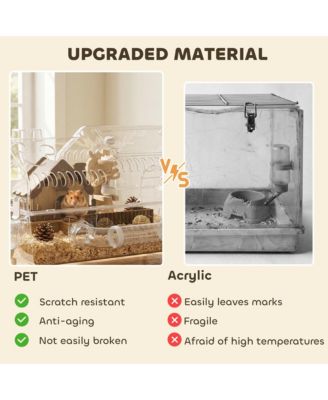 8 in 1 Hamster Cage with Accessories, 21.5" x 11.8" x 12.6"