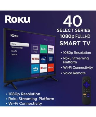 40" Select Series 1080p Full HD Smart TV Wi-Fi Streaming, HDMI Cable & Premium Bundle - 40R3D5KIT1