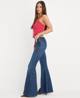 Women's Dolly Joleans High-Rise Flared-Leg Jeans