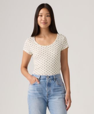 Women's Sweetie Cap Short-Sleeve Crew Neck Top