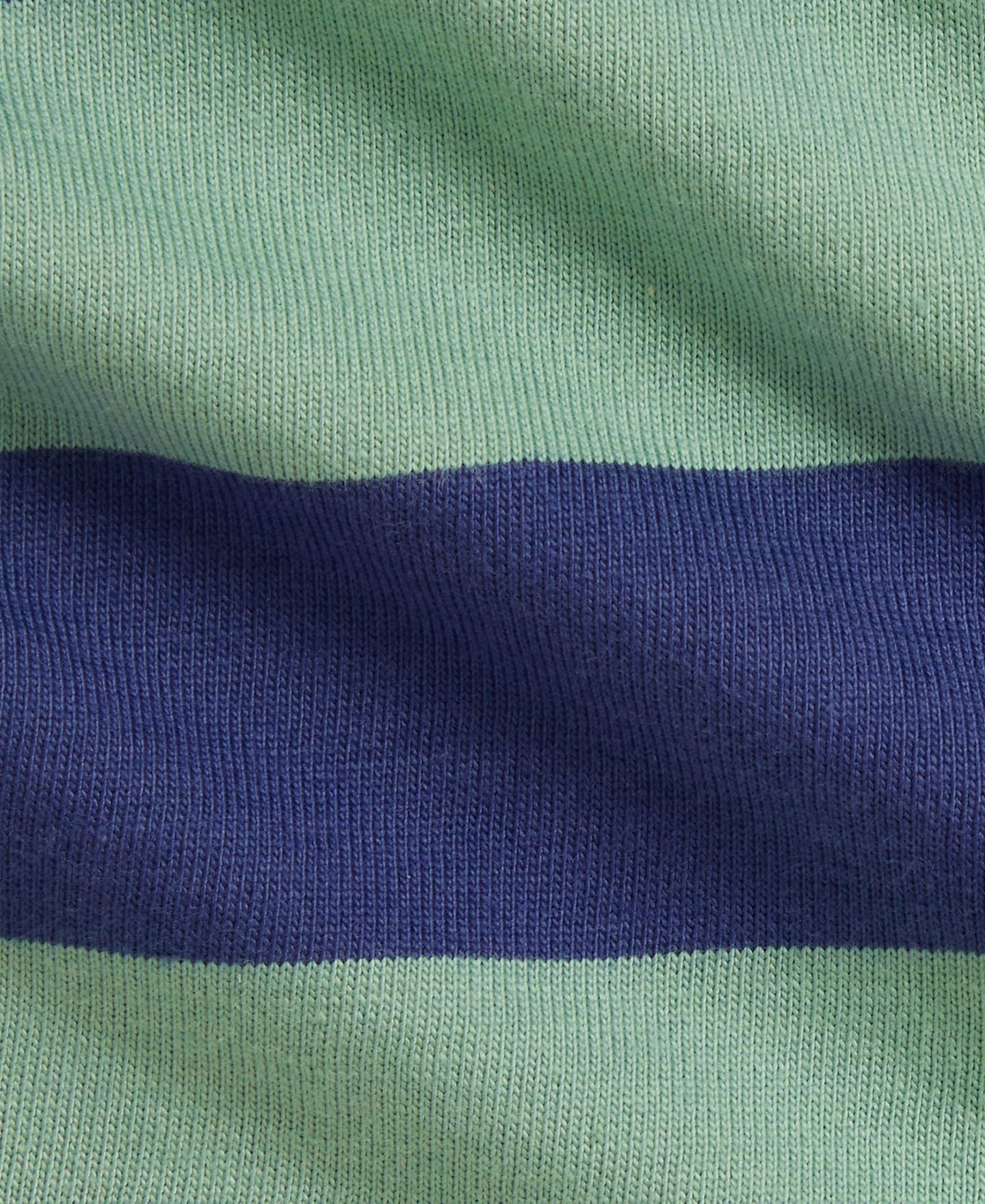 Комплект для мальчика Polo Ralph Lauren: полосатая регбийка и шорты, 2 предмета, цвет: Мятный / Королевский синий — фото 3