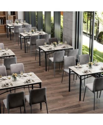 Rectangular Modern Sintered Stone Dining Table for Four